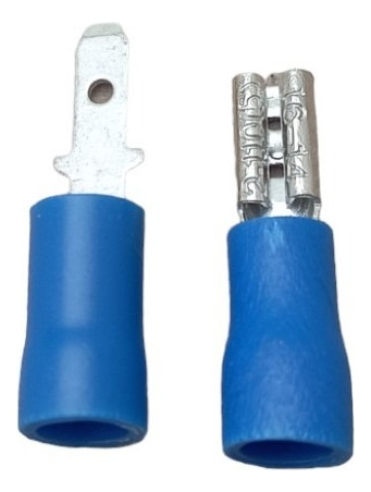 Terminal Para Cable Azul Aislada Enchufe 50 Hembra 50 Macho