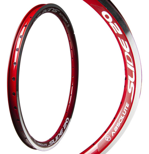 Aro 20 Aero Absolute Slide V-brake 36f D/ Bike Bmx Vermelho