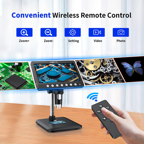 Microscópio Digital Winwend 1200x Com Tela Ips Hd De 7 De 3