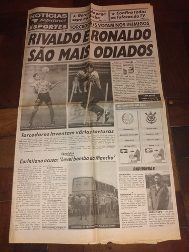 Corinthians Jornal Noticias Populares Ronaldo Rivaldo 1995