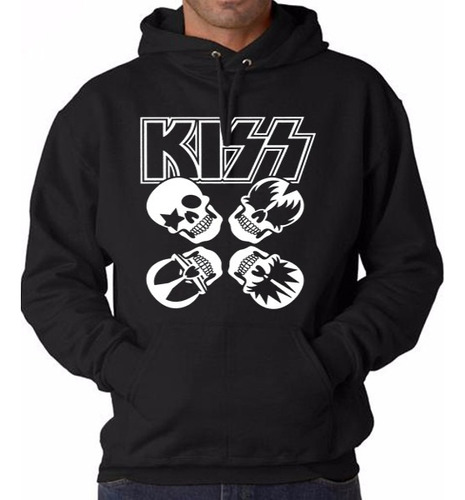 Sudadera Unisex Niño Música Kiss Banda Heavy Metal Retro 70s