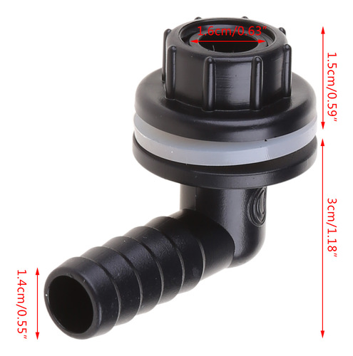 Adaptador De Codo Para Conector De Tanque, Agua De Plástico