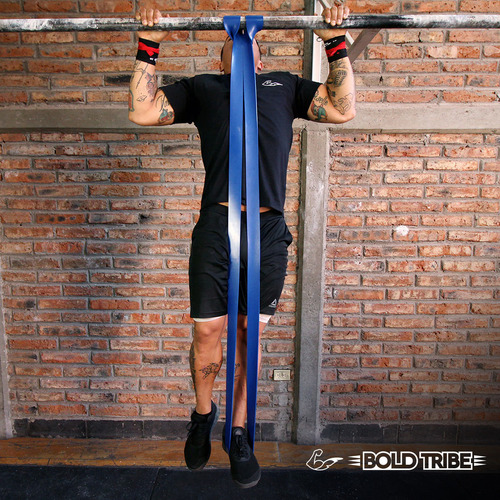 BOLD TRIBE Kit de 10 Ligas de Resistencia Unlimited Pack - Bandas Elásticas Premium - Ideales para Pull Ups, Cross Training, Calistenia, Dominadas y Entrenamiento Funcional - Gym en Casa