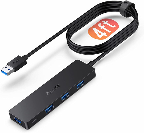 Hub Usb 3.0 De 4 Puertos Aceele Para Pc Ps4 Laptop Y Mas