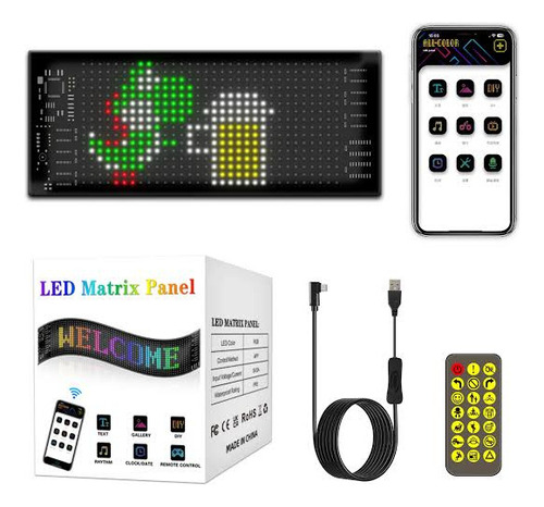 Letrero Led Flexible Mod 2024 Ojos En Parabrisas Camion