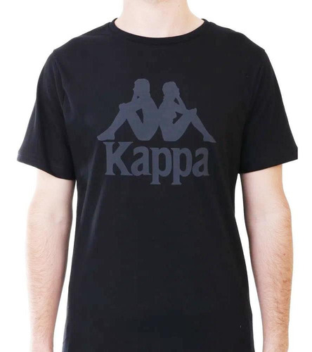 Kappa Remera Hombre - Authenti Tahitix Black