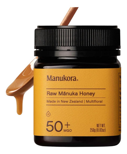 Miel Manuka Cruda Manukora Mgo 50+ 250g Nueva Zelanda