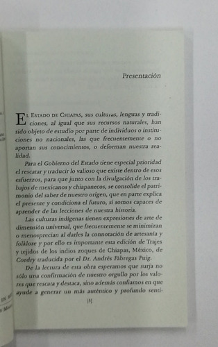 Trajes Y Tejidos De Los Indios Zoques De Chiapas, México (Usado)