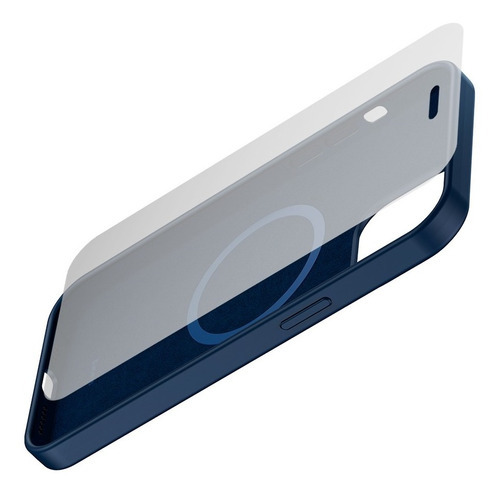 Funda Magnetica Para iPhone 12/ Pro/ Mini + Templado Baseus Color Blue iPhone 12 / 12 Pro