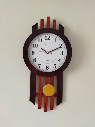 Reloj De Pared Madera Diseño Moderno