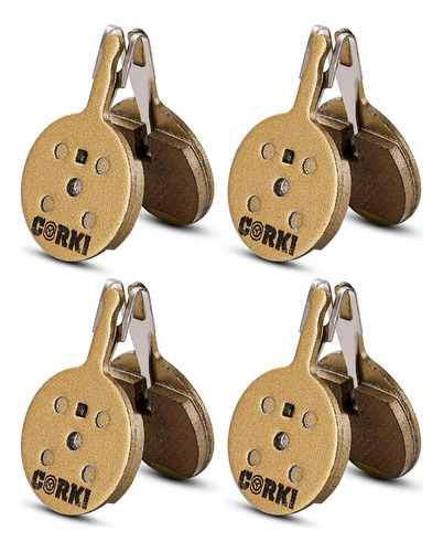 4 Pares Pastillas Freno Disco Bicicleta - Modelo Bb5