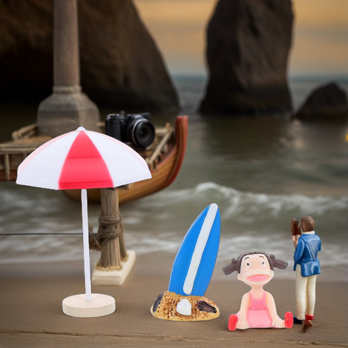 13 Piezas De Accesorios De Playa En Miniatura: Playa De Resi
