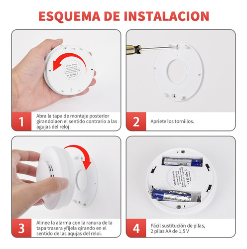 Detector De Humo Alarmas Y Sensores Wifi Inteligent Incendio