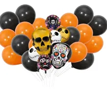 Comprar Set Kit De Globos X 32 U Decoración Fiesta Halloween Terror