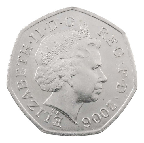 Moeda Inglaterra 50p 2006 Cruz De Victoria Soldado