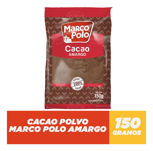 Cacao Amargo Marco Polo 150gr(5uni) Super