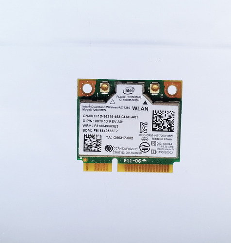 Tarjeta Wireless Intel 7260hmw Dell Latitude E7440 08tf1d (Usado)