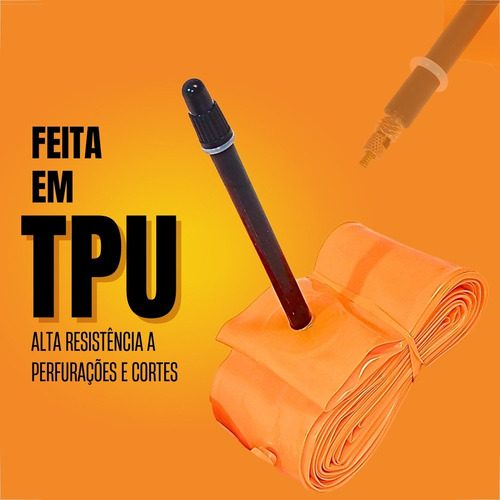 Kit Camara 700x32/45 Remendo Tpu Speed Road Tubolito Tipo da válvula Presta