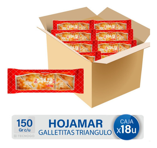 Caja De Galletitas Hojalmar Triangulos Bizcochos Hojaldre