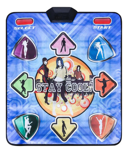 Single Usb Wired Dancing Blanket Dancing Mat Cool Blue
