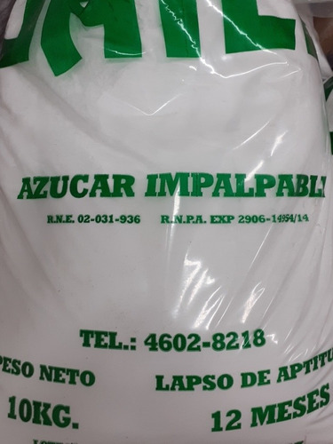 Azucar Impalpable/negra/rubia X 10 Kg  X Mayor Distribuidora