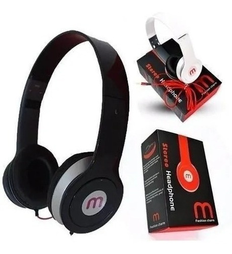 Imagem 1 de 7 de Fone De Ouvido Headphone Stereo Com Fio Max M Style