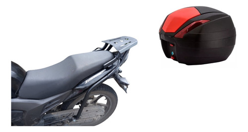 Parrilla Para Moto  Invicta 150 2015 Y Baúl Tomcat 34 Litros
