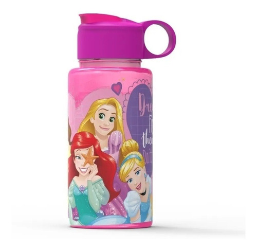 Imagen 1 de 2 de Botella 500 Ml Flip Top Princesas De Disney