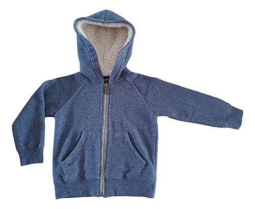 Campera Pioppa Talle 4 P/ 2 Años Algodón Y Capucha Corderito