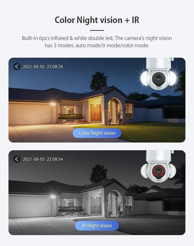 Imagen 5 de 8 de Camara De Seguridad Wifi 3 Mp Ptz Tuya Alexa / Google Domo