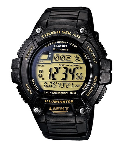 Reloj Original Casio® Tough Solar Negro 100 M Nuevo Garantía