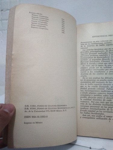 El Estado Español En Las Indias J M Ots Capdequi (Usado)
