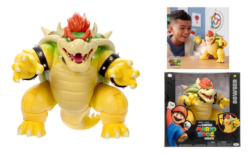 Figura Bowser Respiracion Fuego Juguete Super Mario Muñeco 