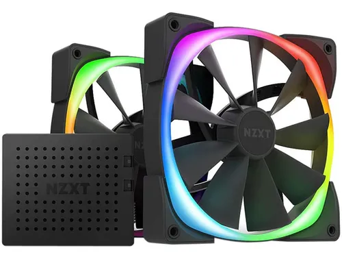 ファッション 通販 Kit Controlador Nzxt Hue2 + 2 Fans Aer Rgb2 Led 140mm PC用ファン・クーラー