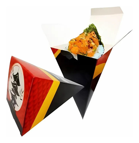 Caixa Para Temaki Delivery/viagem - Kit Com 100 Unidades