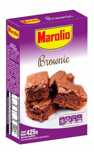 Pack X 6 Unid Brownies  Chocolate 425 Gr Marolio Bizcochuel