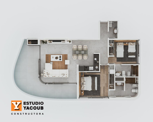 Imagen 27 de 30 de Departamento Venta 2 Dormitorios 1 Baño 1 Terraza Y Cochera 61 Mt2 - Rincón Del Indio