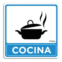 Comprar Señalamiento Cocina Señal Informativos Letreros 20x20