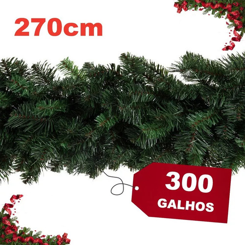 Guirnalda De Navidad Con Tiras Decorativas Artificiales De 2
