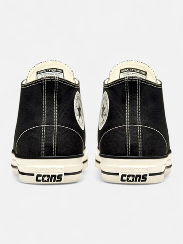 Zapatillas Converse Chuck Taylor Pro Mid Negro Blanco