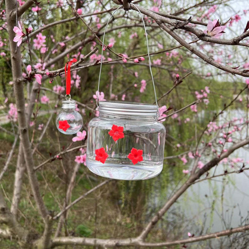 C Feeder Hummingbird Portátil Suspenso Ao Ar Livre Hummingbi