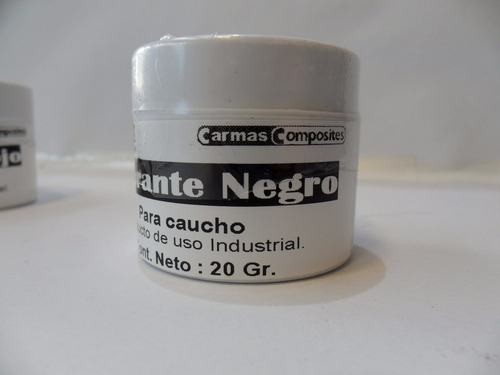 Pigmento Para Caucho De Silicona Color Negro Envase X 20 Gr