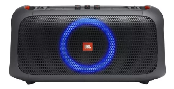 Parlante JBL PartyBox On-The-Go portátil con bluetooth waterproof black 100V/240V