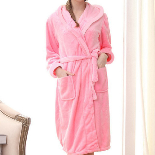 Ropa De Hogar Para Hombre Y Mujer, Franela, Con Capucha, Pa,