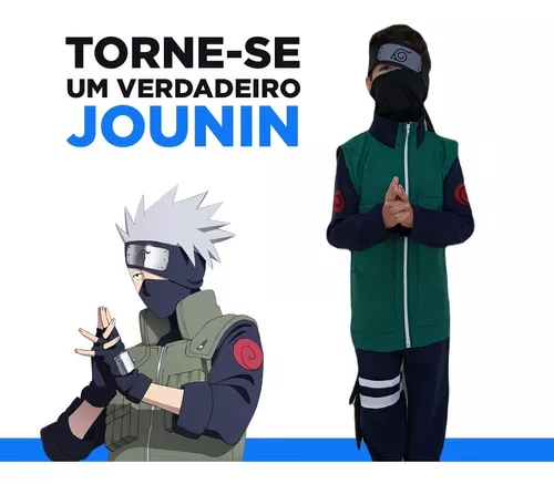 Kit Fantasia Jounin Kakashi com Bandana de Brinde