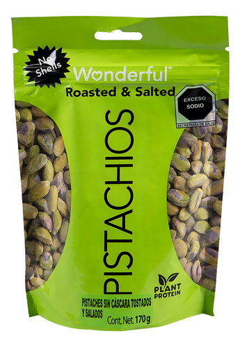 Pistaches Wonderful Tost y Sal S/C 170g