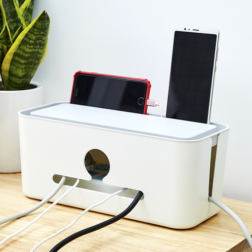 Caja De Gestión De Cables Con Soporte Para Teléfono Para Uso
