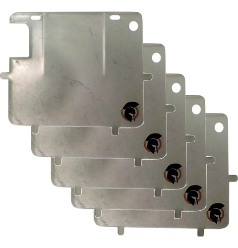 Kit 5 Suporte Protetor Placa Moto Padrão Novo Grande Chapa