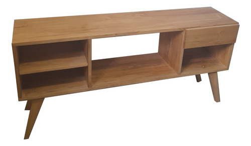 Mueble Rack Tv Living Madera Maciza Tono Peteribi Paradise