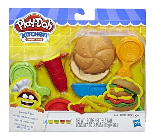 Play Doh Kitchen Creations Hambúrgueres Divertidos Hasbro